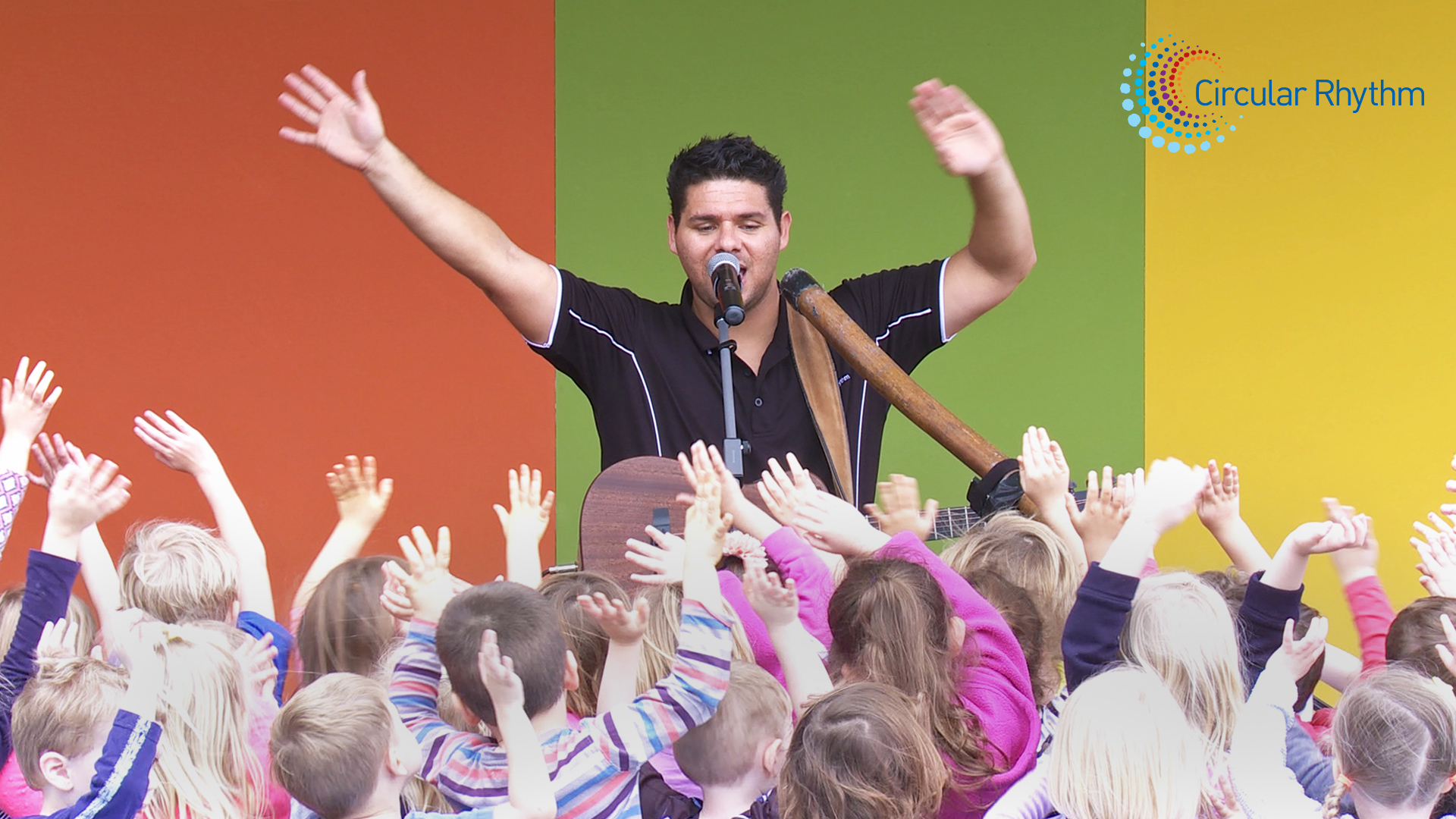 Lucas Proudfoot performing at the Under 8's show.
